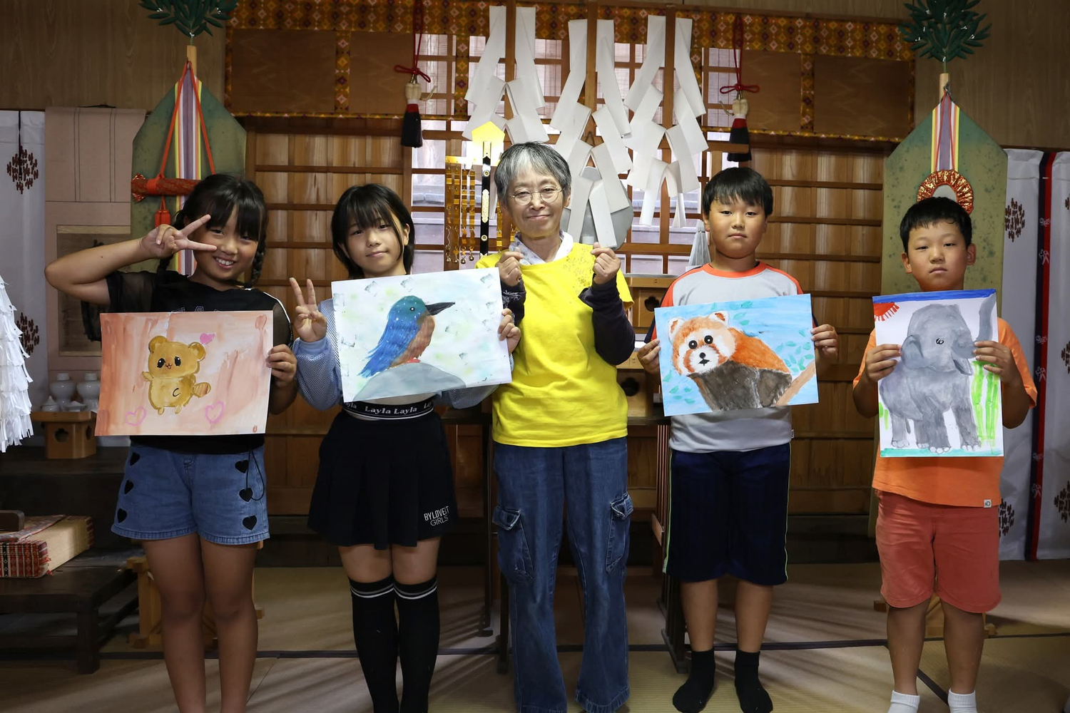夏休み子供絵画教室