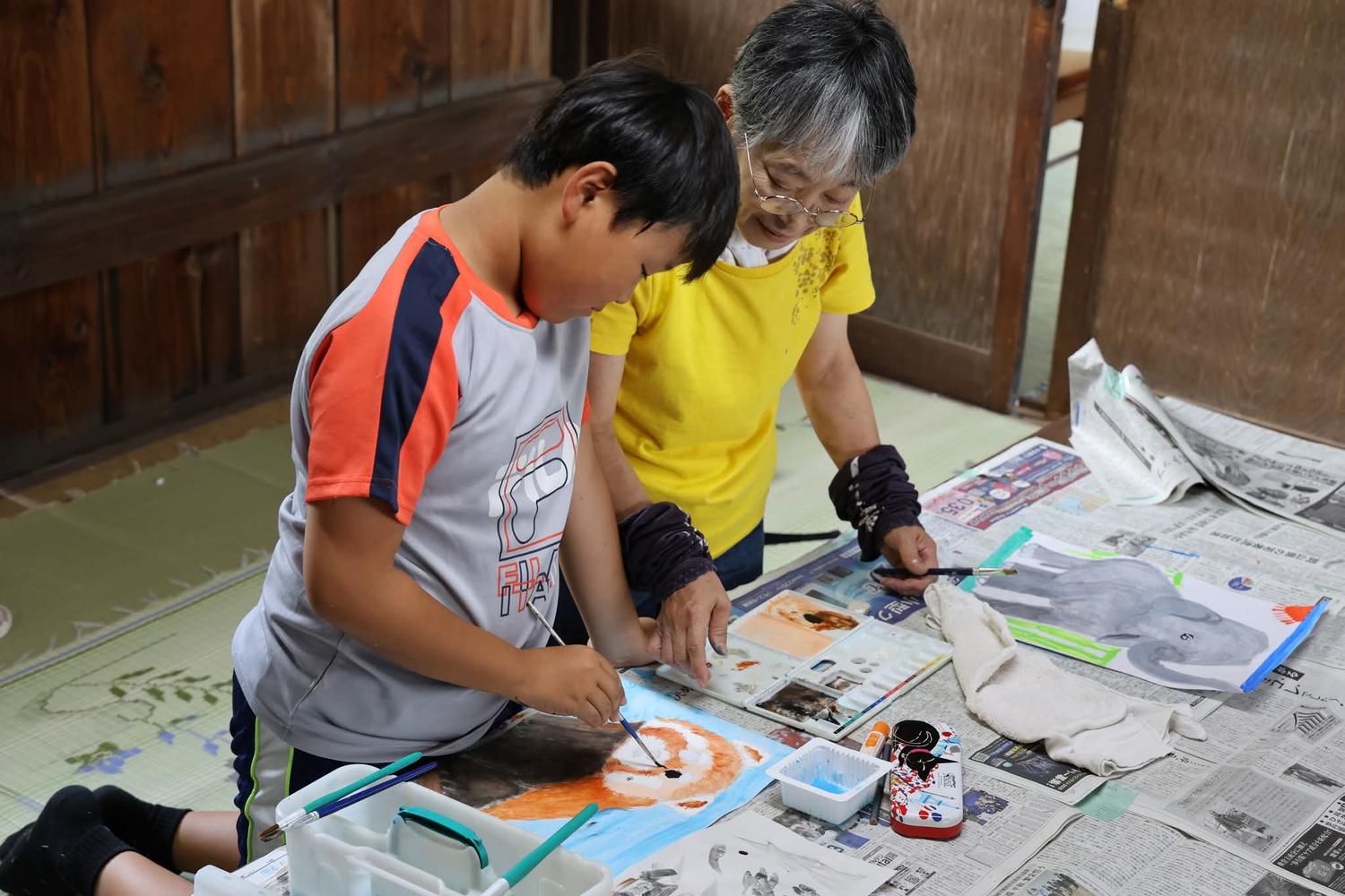 夏休み子供絵画教室