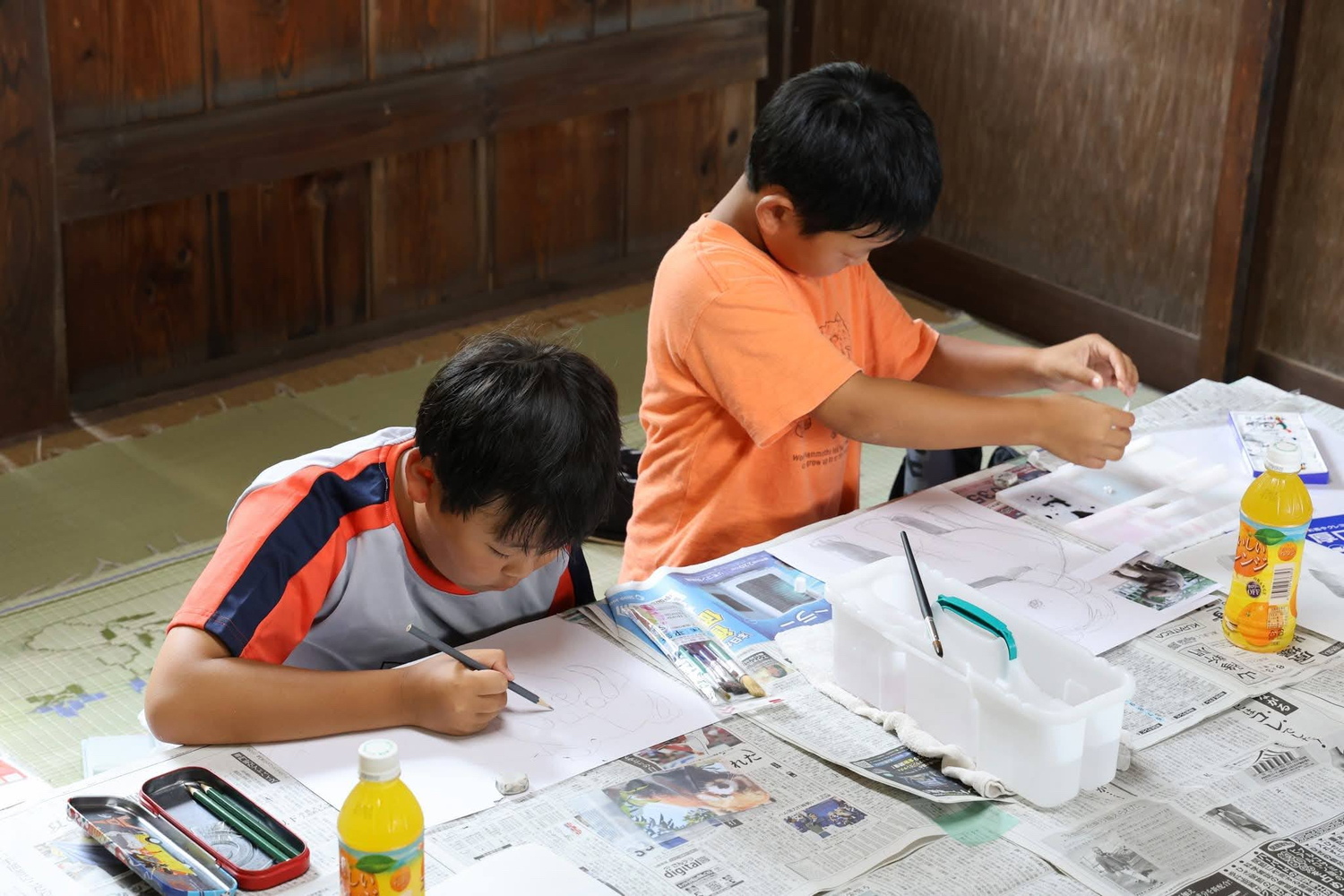夏休み子供絵画教室