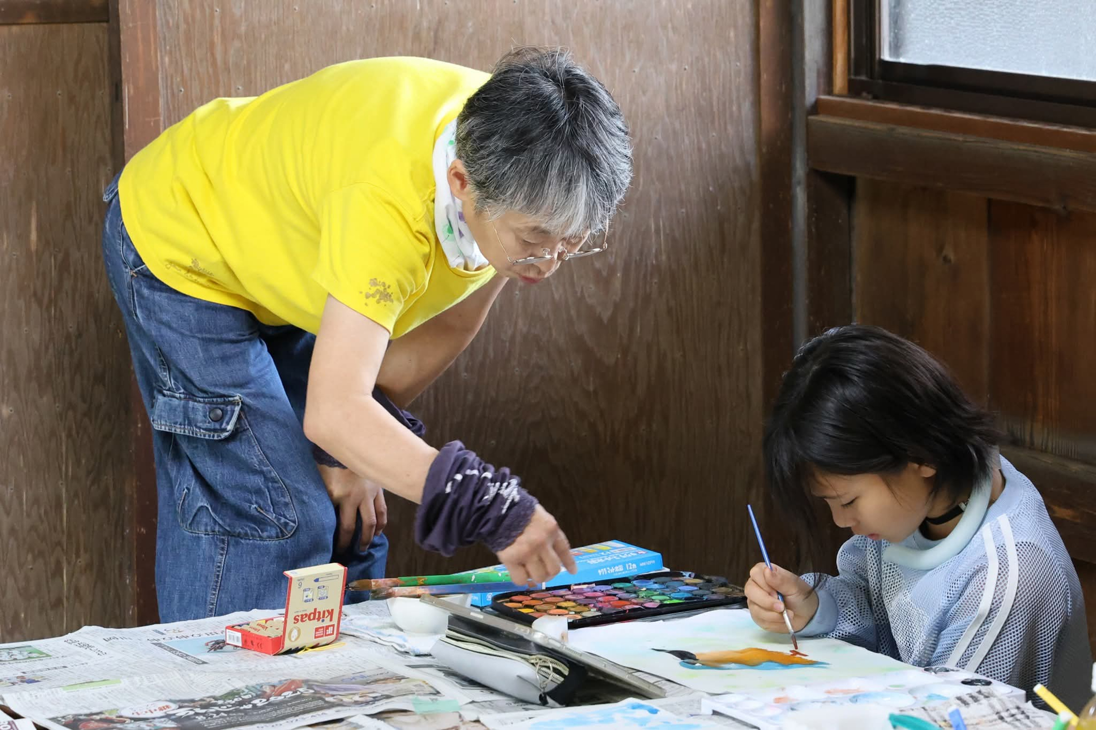 夏休み子供絵画教室