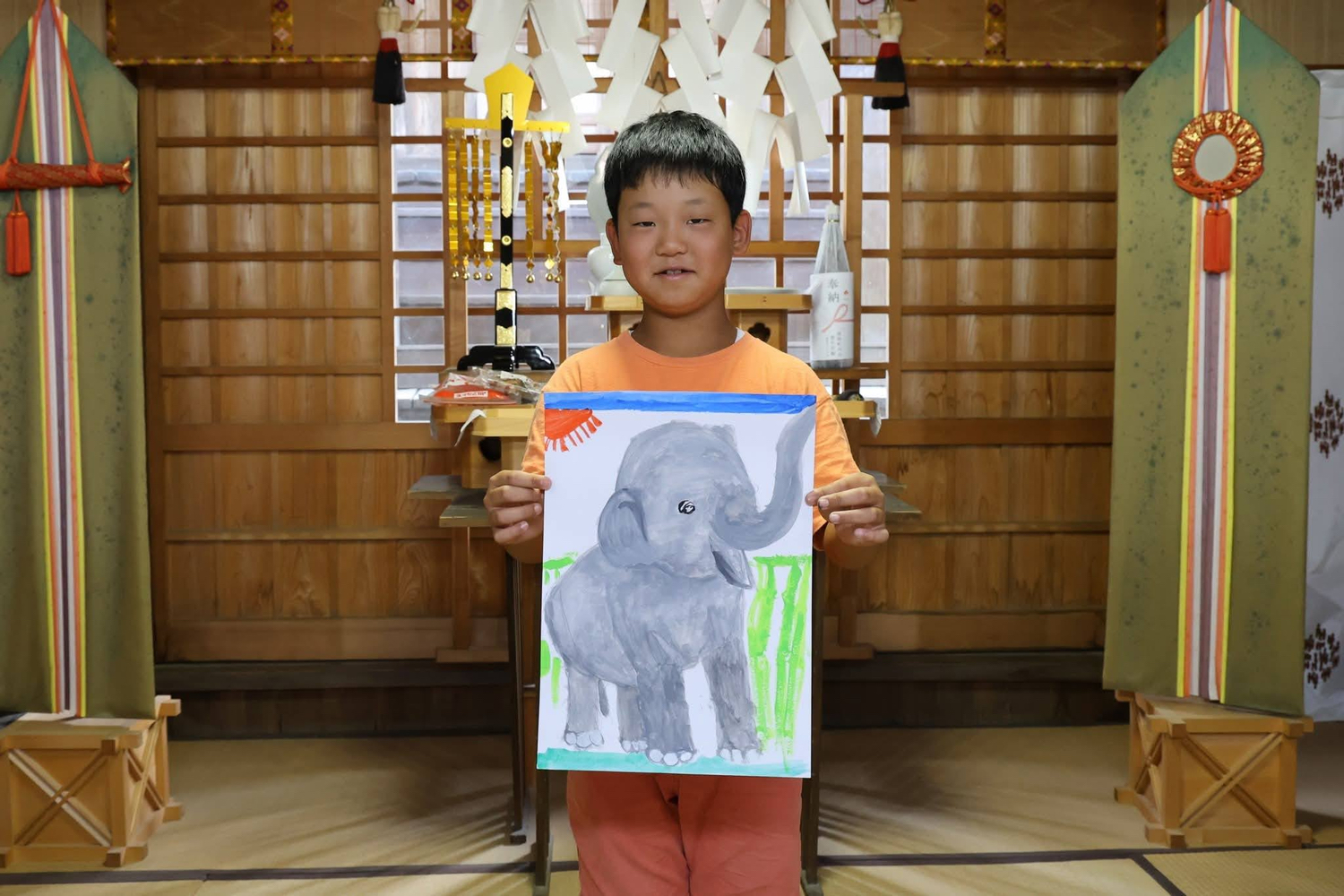 夏休み子供絵画教室