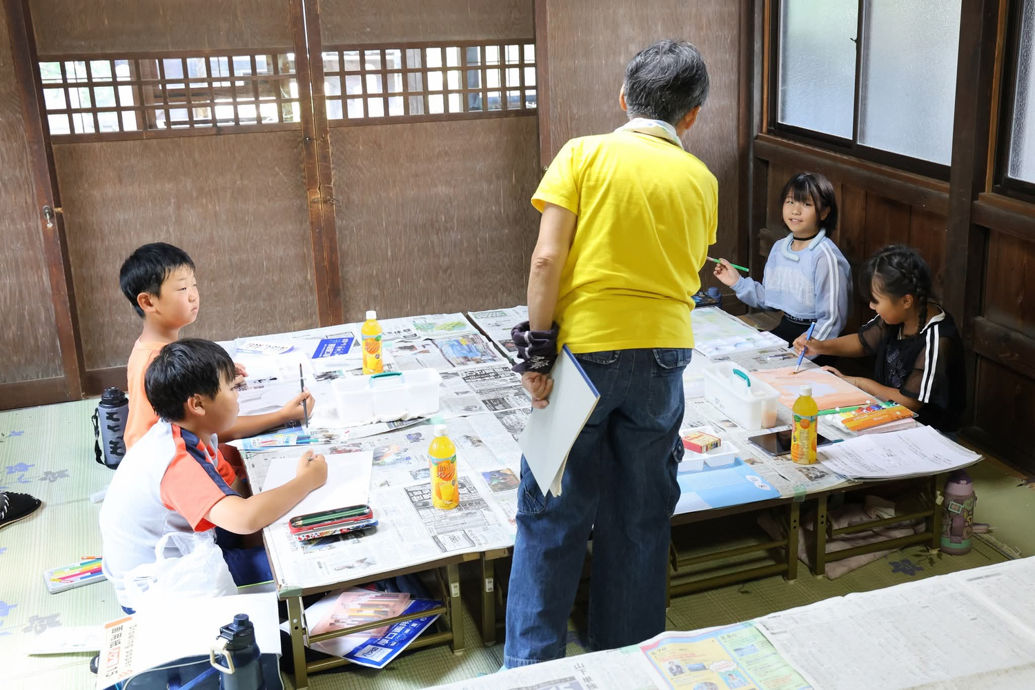 「夏休み子供絵画教室」